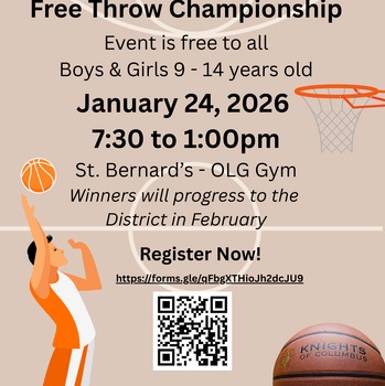 Knights of Columbus Council #4041 Free Throw Championship @ St. Bernard in Tracy
