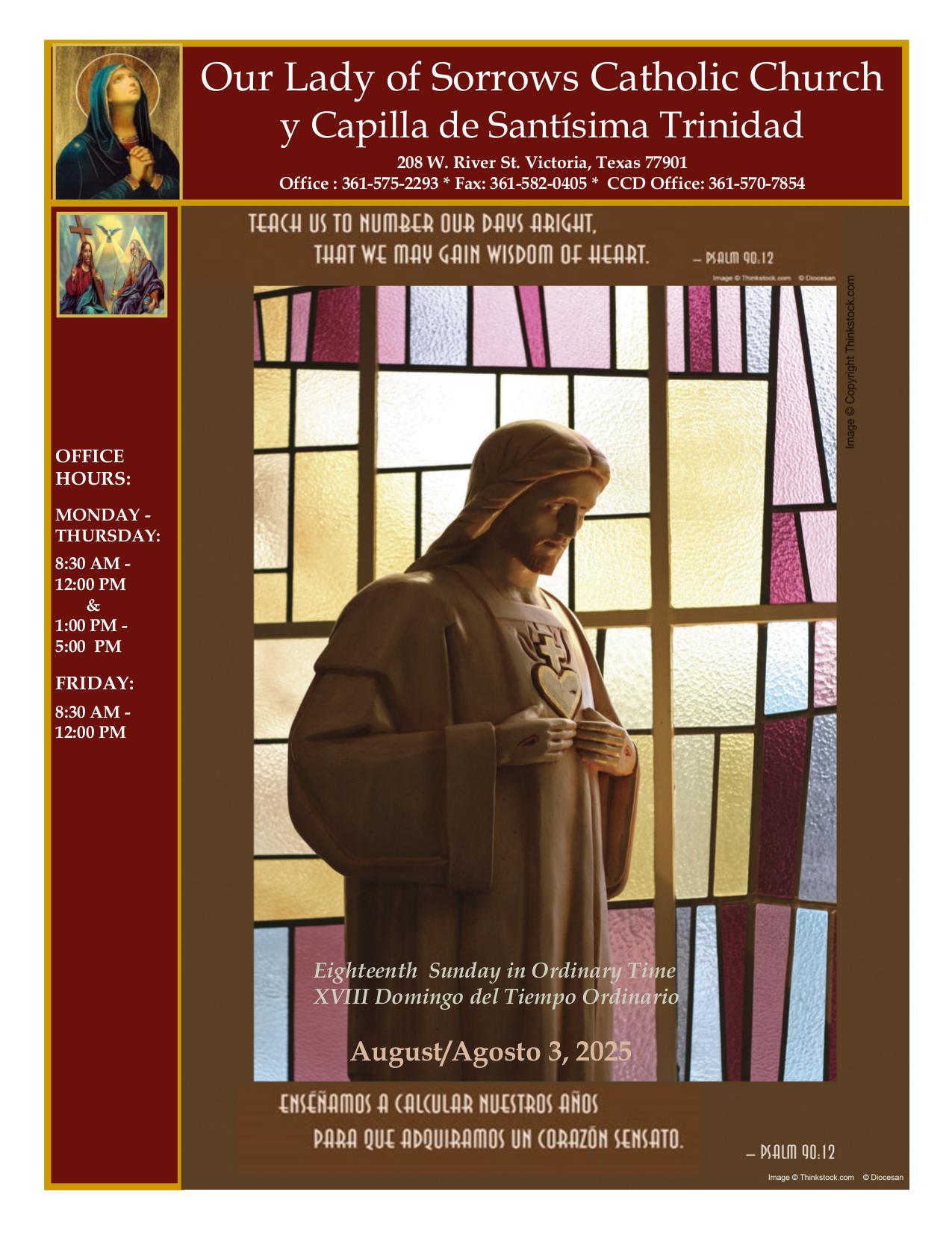august 3, 2025 Bulletin