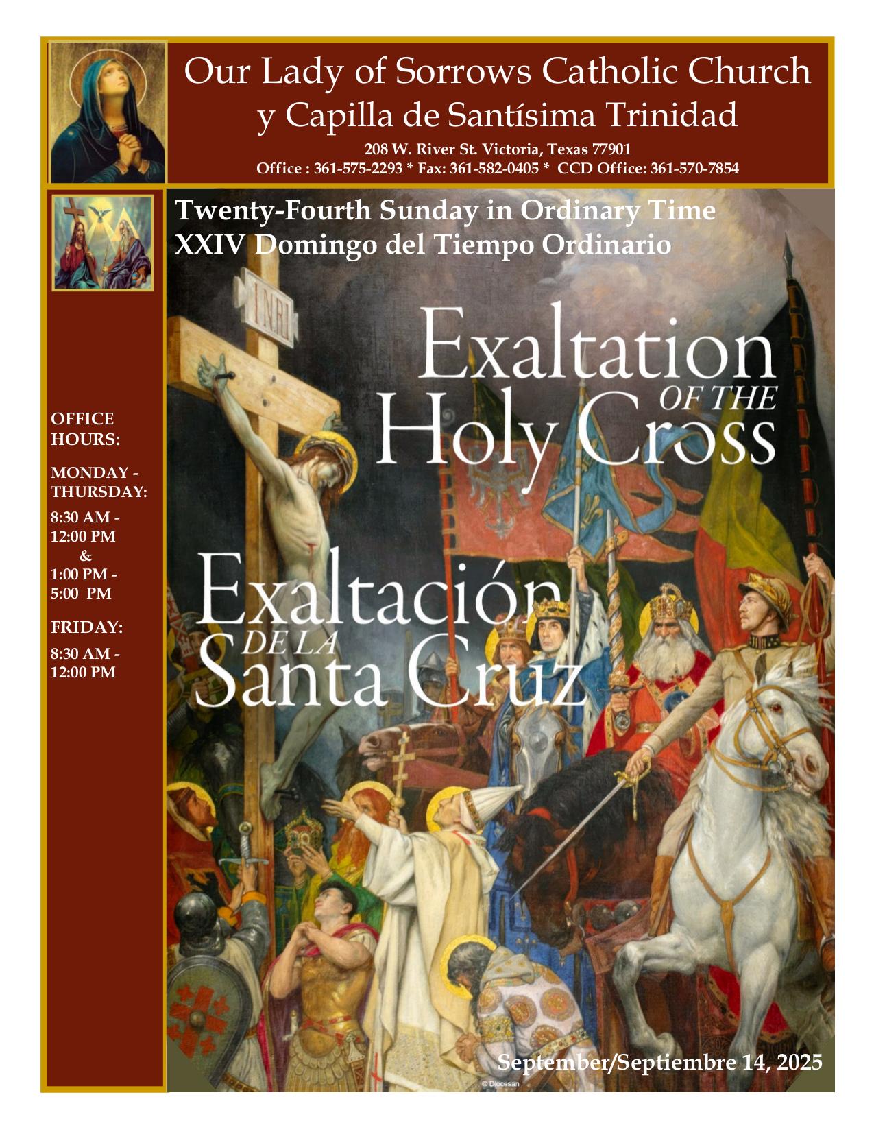 september 14, 2025 Bulletin