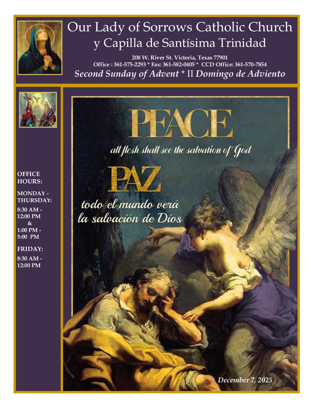 december 7, 2025 Bulletin