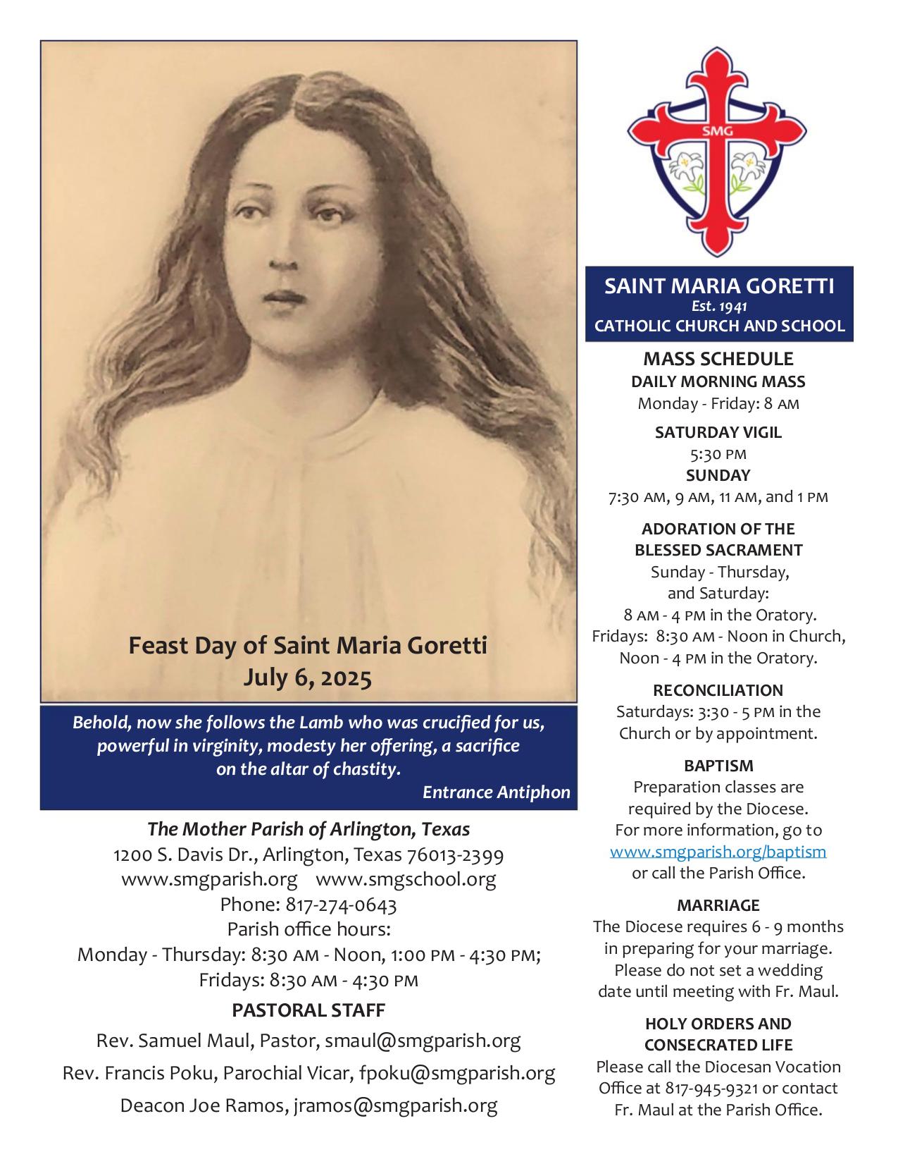 july 6, 2025 Bulletin