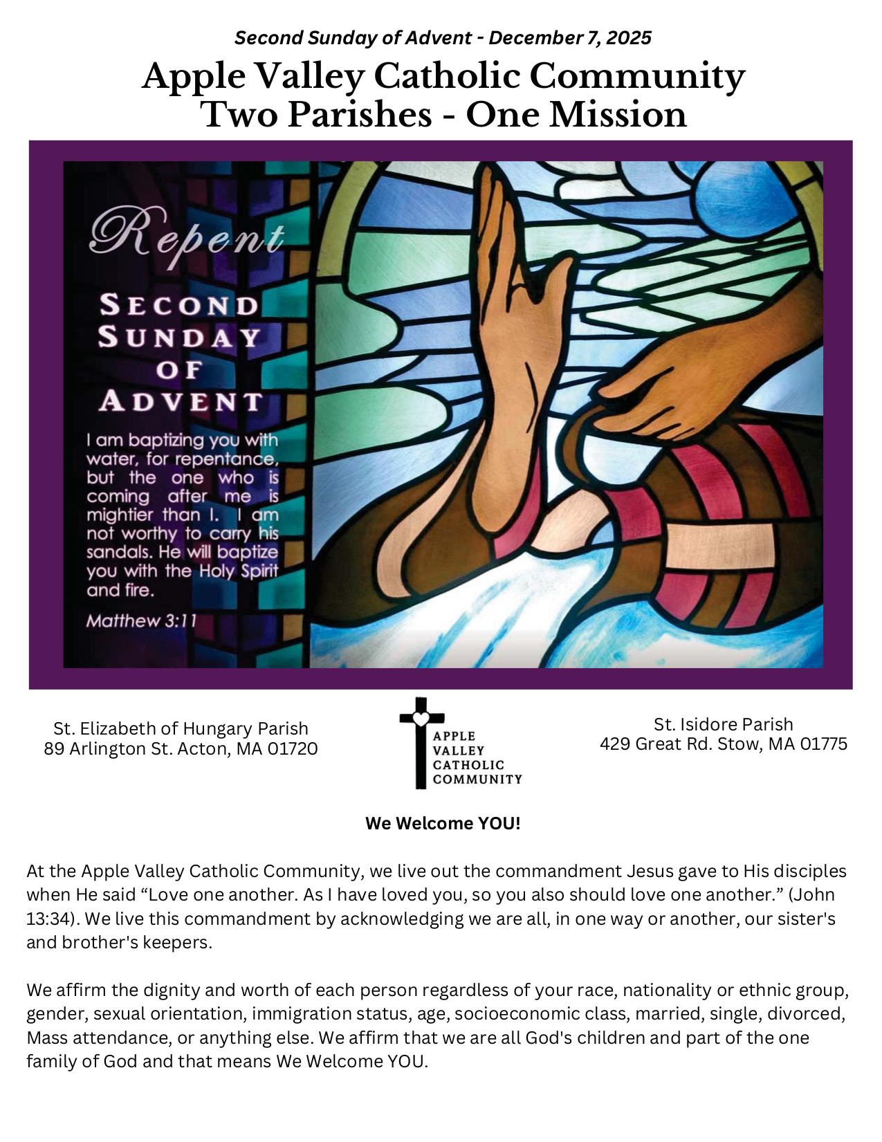 december 7, 2025 Bulletin