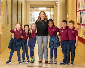 SACS Principal and students image