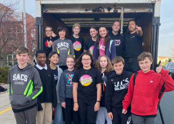 SACS middle school donation drive image