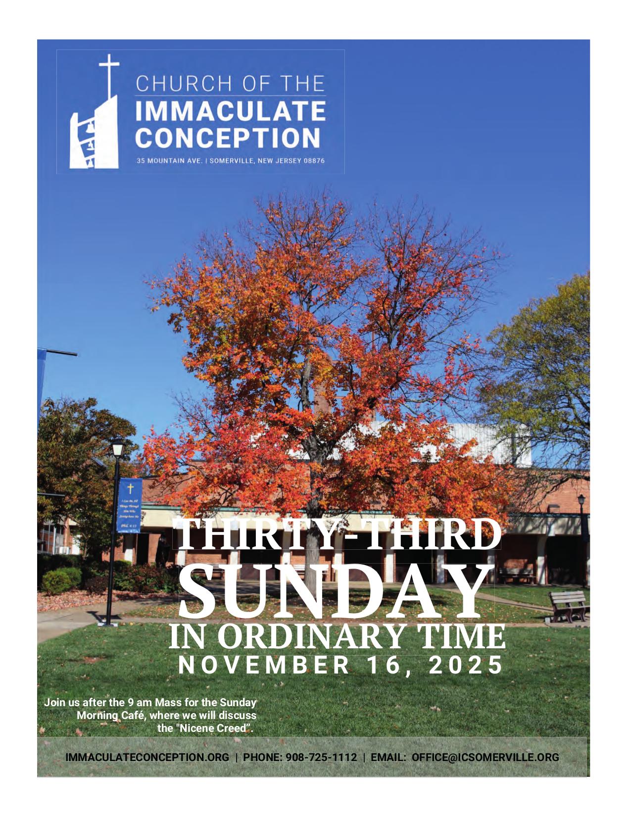 november 16, 2025 Bulletin