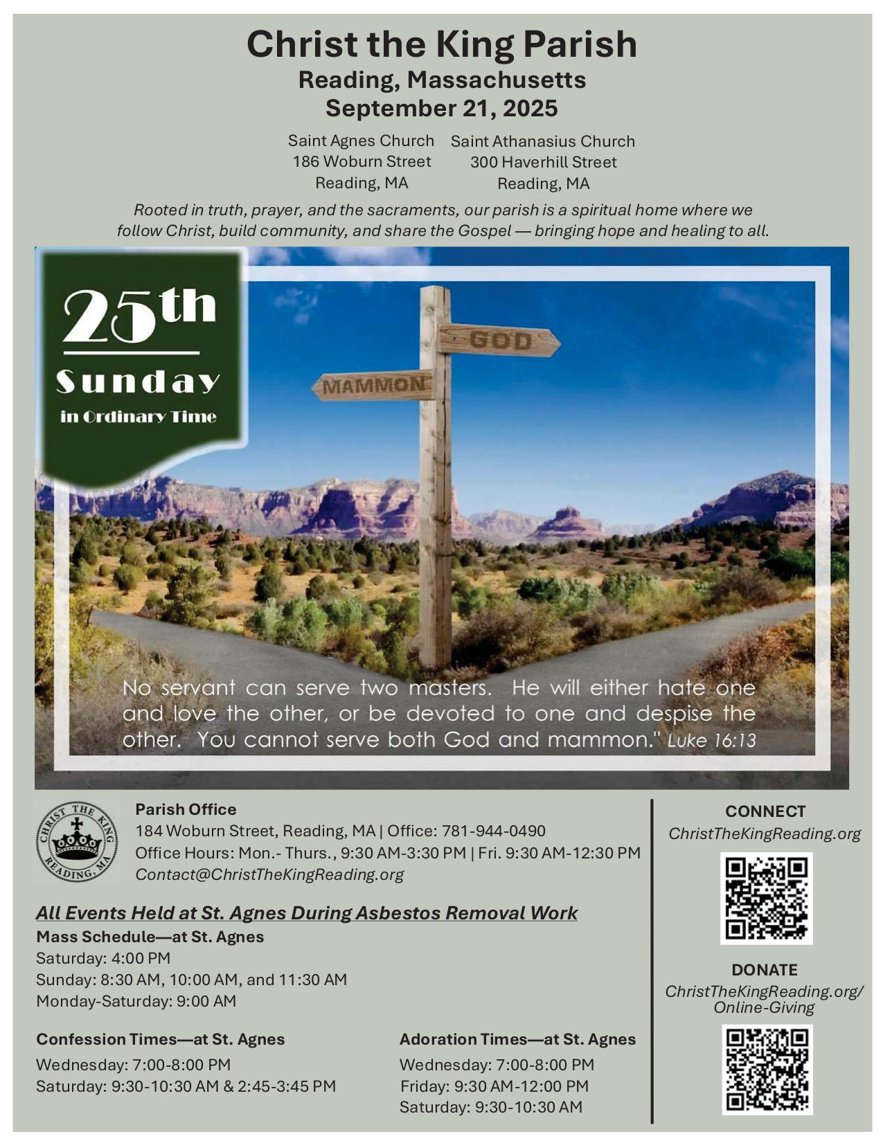 september 21, 2025 Bulletin