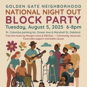 Golden Gate Neighborhood National Night Out Block Party
