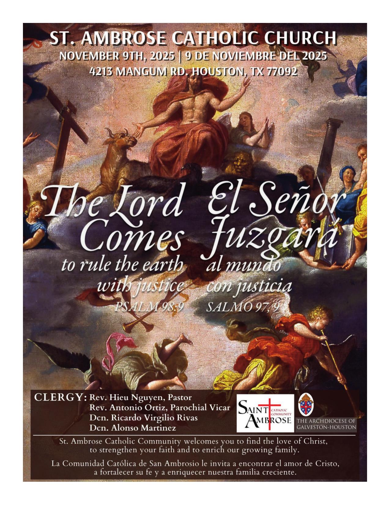 november 9, 2025 Bulletin