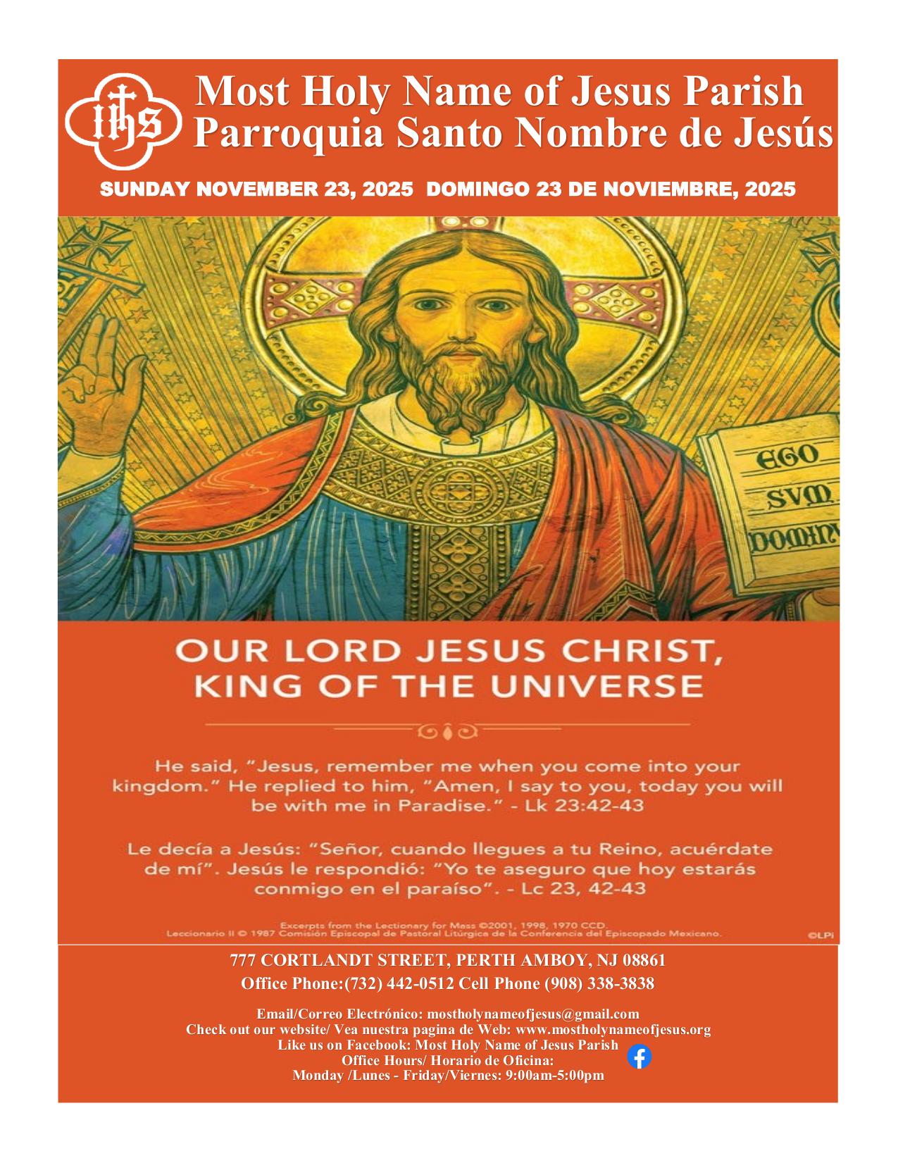 november 23, 2025 Bulletin