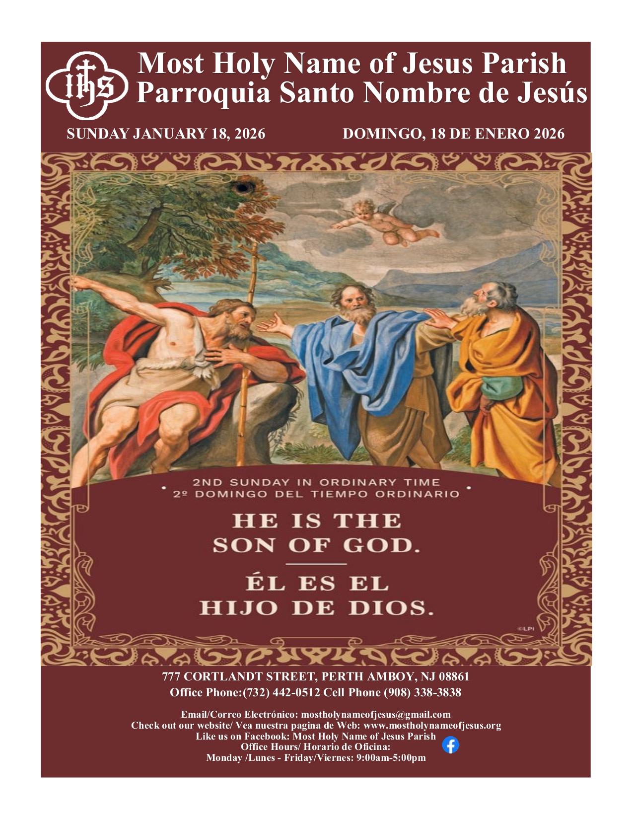 january 18, 2026 Bulletin