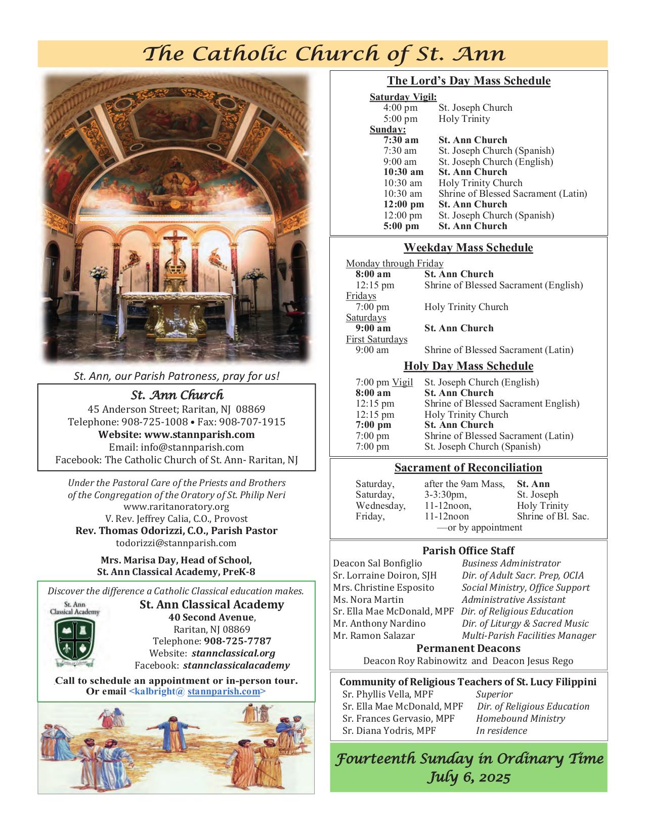 july 6, 2025 Bulletin