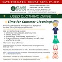 Fall Used Clothing Drive