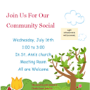 Community Social July 16, 1-3pm