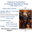 Solemnity of the Assumption of The Blessed Virgin Mary