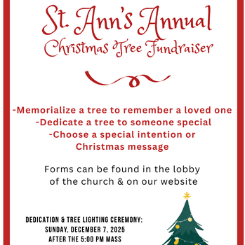 St. Ann's Annual Christmas Tree Fundraiser