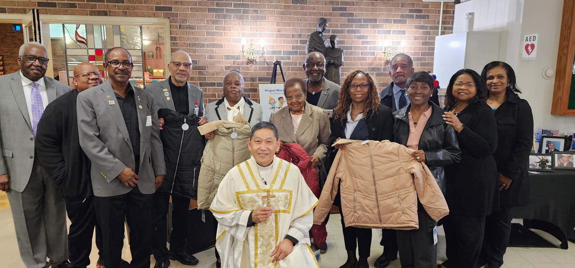 Project Warmth 2025 from the Knights of Columbus to the Good Samaritan Ministry on Sunday, November 9, 2025.