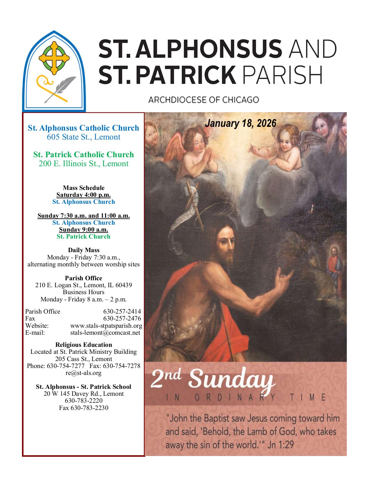 january 18, 2026 Bulletin