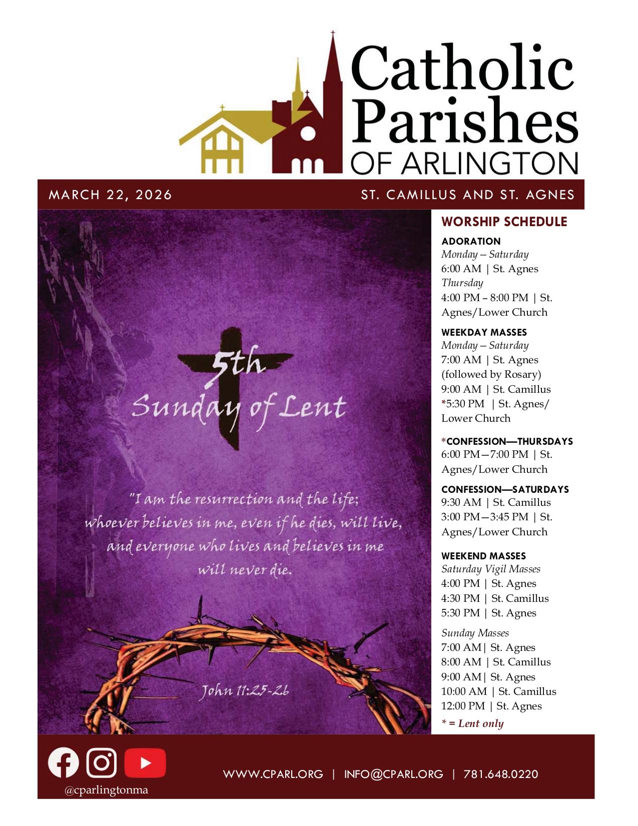 march 22, 2026 Bulletin