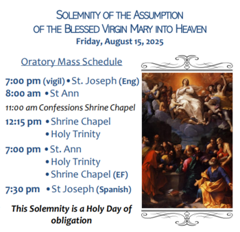 Solemnity of the Assumption of the Blessed Virgin Mary into Heaven