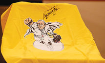 ‘Superpope’ shirt raises money for papal charity