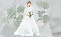 Wedding dress worn once, twice, three times by a lady