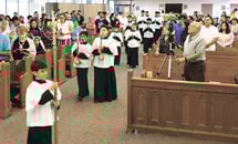 Hispanic altar servers installed on northshore