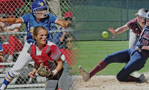 Early routs the result of separate softball playoffs