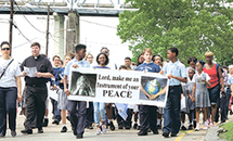 Students at St. Anthony, Gretna, walk for peace