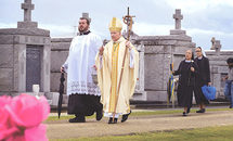 A saintly blessing at St. Louis No. 3