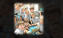 Stuart Hall third graders address rosary shortage