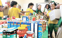Hearts for the hungry at St. Peter Claver