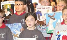 Creating 3-D stations a fifth-grade privilege at St. Rosalie, Harvey