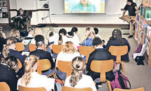 Ursuline 5th graders skype with NASA engineer