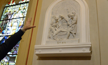 Way of the Cross in Carrara marble
