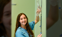 Beyond extra credit: AOL senior shines on front lines