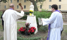 St. Joseph statue, hurt by Ida, back in place at St. Alphonsus