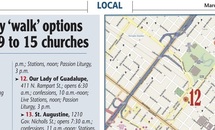 Good Friday '9-church walk' map and options