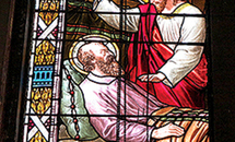 St. Joseph in stained glass