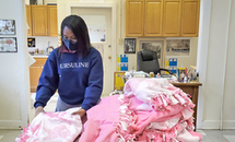 Ursuline junior coordinates blanket-making drive to warm all ages