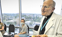 A chaplain who uses words only when necessary