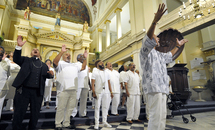 After 18 months of virtual silence, unscripted applause at Mass