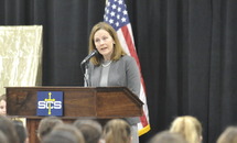 Justice Amy Coney Barrett to St. Catherine kids: Follow your dreams