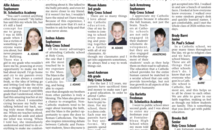 Catholic school students sing praises of education, formation
