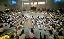 Our Lady of the Lake’s light shines brightly during annual living rosary