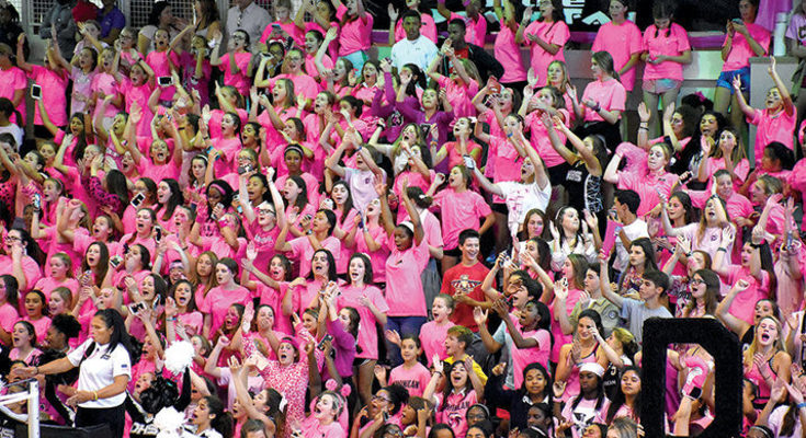 Catholic school pink volleyball games help cancer patients
