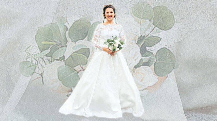 Wedding dress worn once, twice, three times by a lady