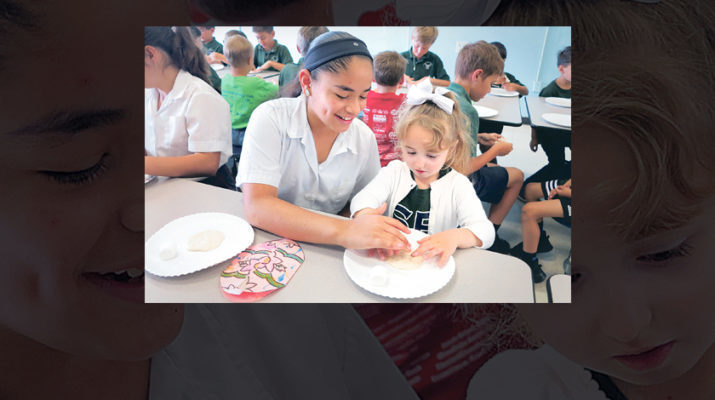 ‘Give us, this day, our daily bread’ has added meaning for St. Elizabeth Ann Seton kindergartners