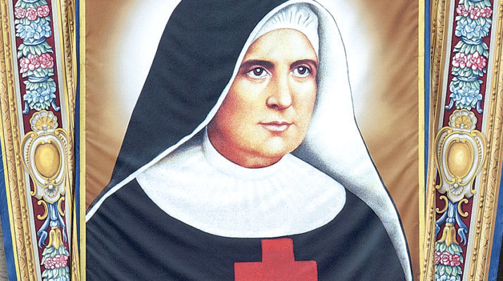 Banners unfurled as faithful share stories of five saints