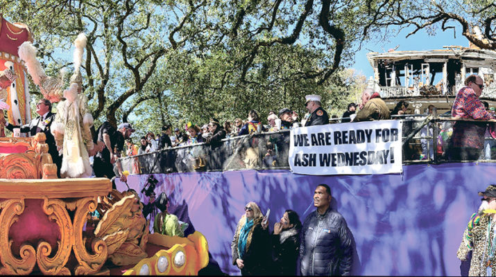 Ash Wednesday thankfulness – on Mardi Gras