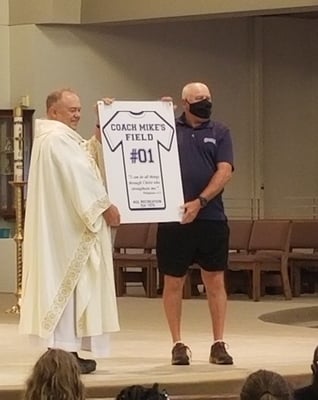 Ascension parishioner gets athletic field named after him